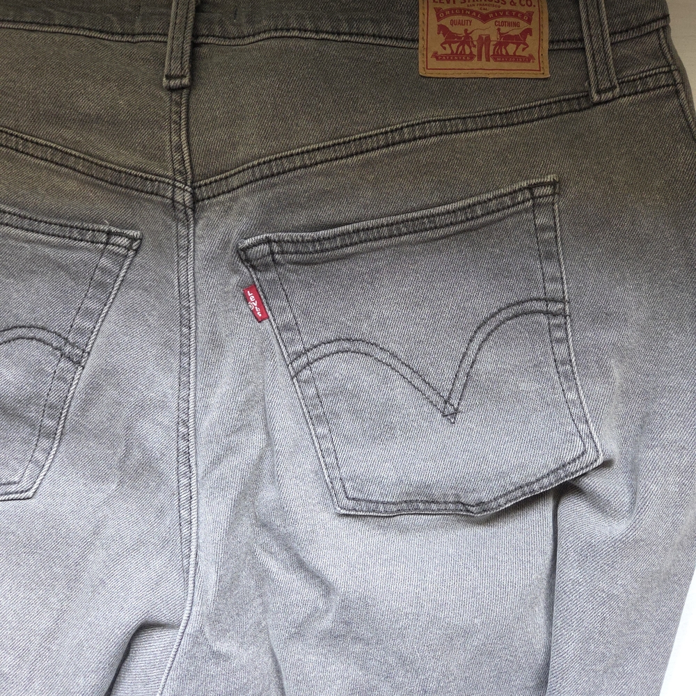 Levi's Women's High Rise Gray Jeans - Picture 7 of 12
